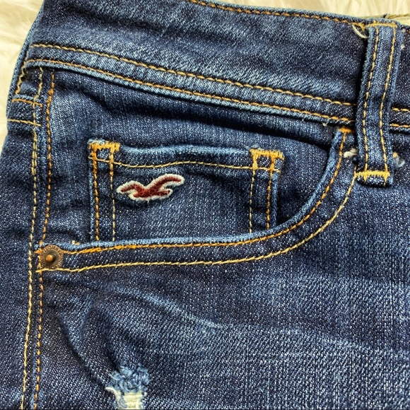 Hollister Distressed Denim Skirt Size 25/1 - Picture 2 of 5